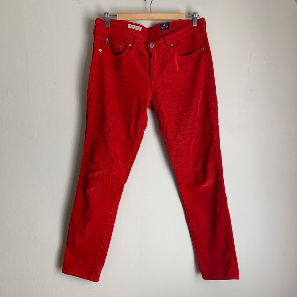 AG Stevie Ankle Red Cords